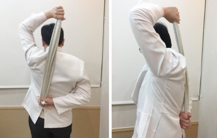 五十肩鐘擺運動